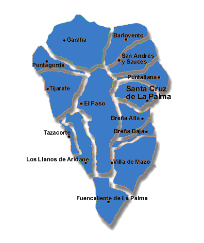 Listado de zonas